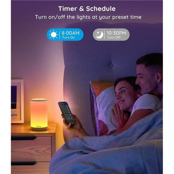 Govee RGBIC Table Lamp, Smart Lamp Work with Alexa, LED Lamp with Music Sync - Picture 11 of 12